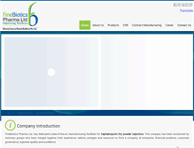 Tablet Screenshot of finebiotics.com